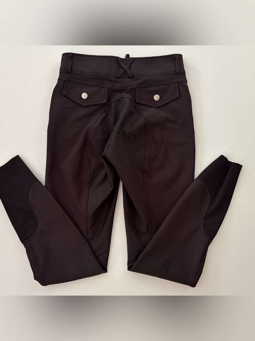 Dover Saddlery Women's Pants Classics Silicone Full Seat Breeches Black size 24